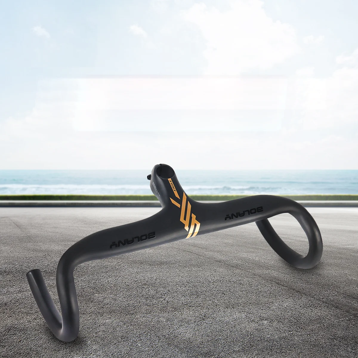 Road Integrated Bend Handle, Aluminum Alloy, Integrated Molding, Bicycle Handlebar, 420mm * 90mm * 28.6mm