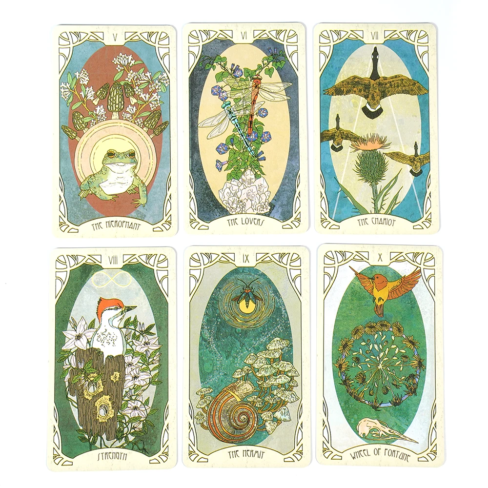 Forager\'S Daughter Tarot Divination Set Inspired By Nature And Imbued With Rich Symbolism 83 Cards No Paper Guidebook