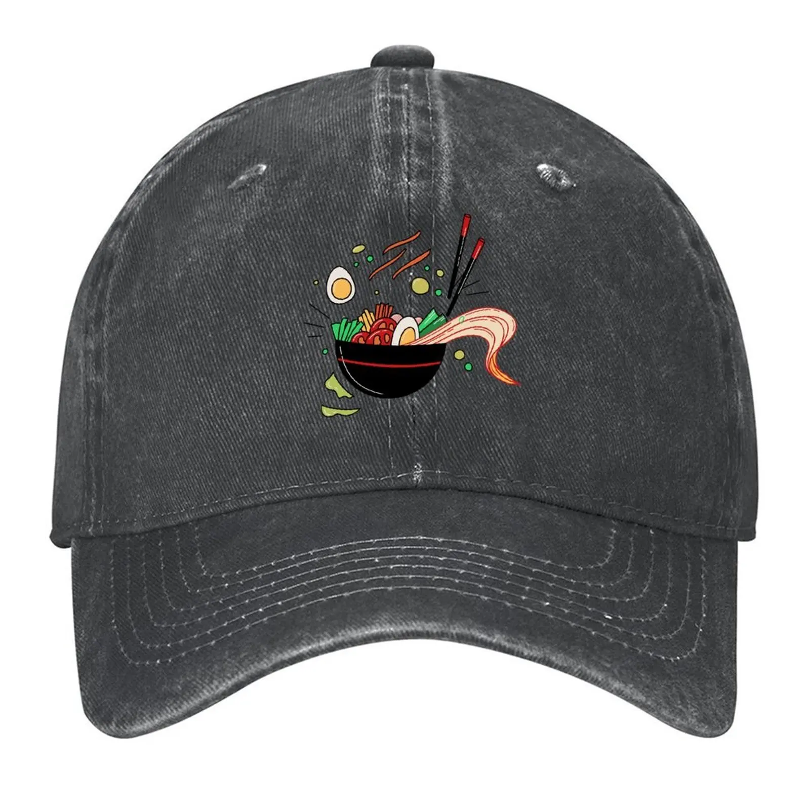 

2026 Japanses Ramen Noodles Bowl Baseball Cap Hat Man Luxury Hard Hat Ball Cap Sunscreen For Girls Men's
