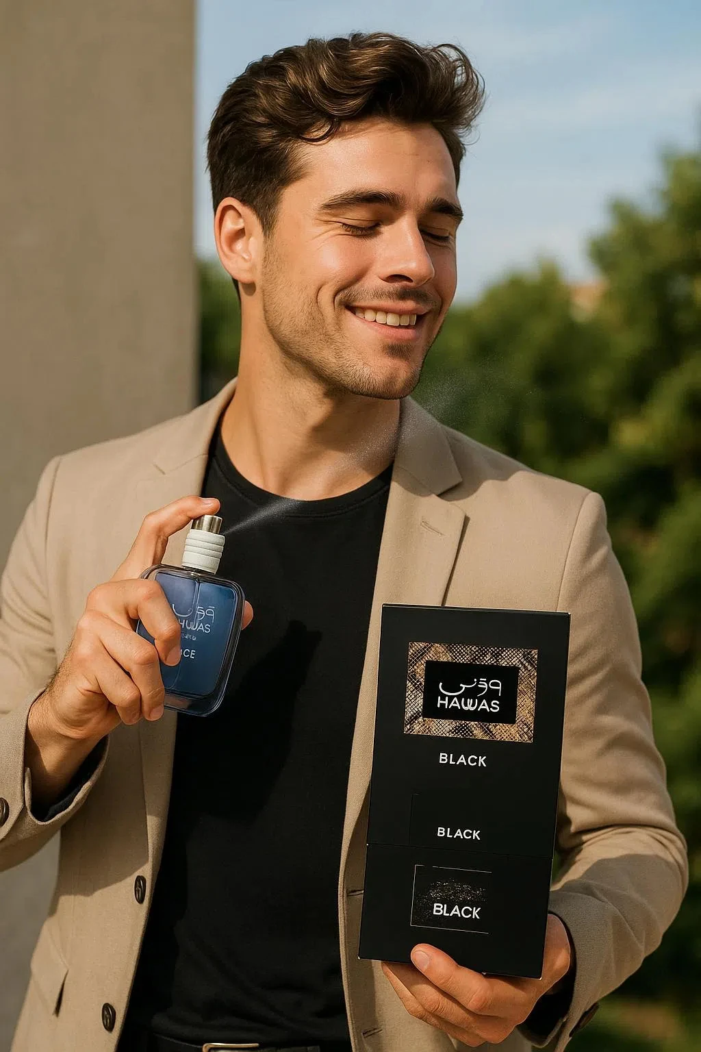Perfume clásico Hawas para hombre, larga duración, alta calidad, Eau de Parfum, botella pulverizadora para hombre, fragancia de Colonia para hombre