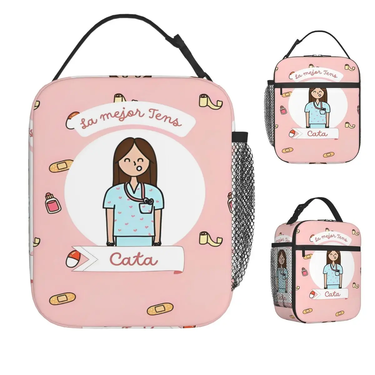 

Enfermera En Apuros медсестра медицинский доктор сумка для обеда повседневный ланч-бокс офис портативная термосумка для обеда на молнии сумка-холодильник с принтом