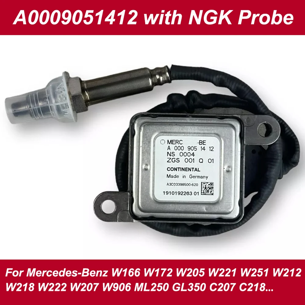 

NEW A0009051412 0009051412 High Quality for NGK Probe NOX Sensor For Mercedes-Benz W166 W172 W205 W221 W251 W212 W207 W906 ML250
