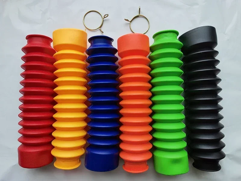 

Motorcycle Front Fork Cover Protector Gaiters Gators Boot Shock Protector Dust Cover 2X Motorcycle Rubber Protector Universal