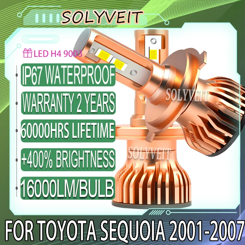 

Stable Performance No Dark Spots Reduce Eye Fatigue High Low Beam LED H4 For Toyota Sequoia 2001 2002 2003 2004 2005 2006 2007