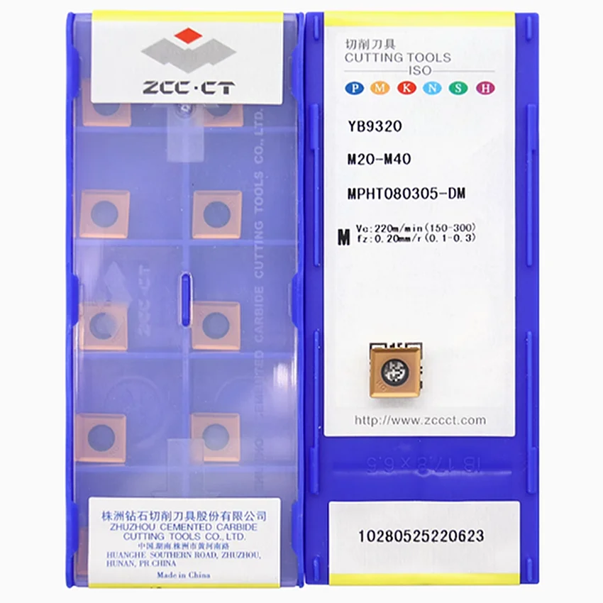 

MPHT080305-DM YB9320/MPHT120408-DM YB9320 ZCC.CT MPHT080305-DM MPHT120408-DM CNC carbide inserts milling inserts 10pcs/box