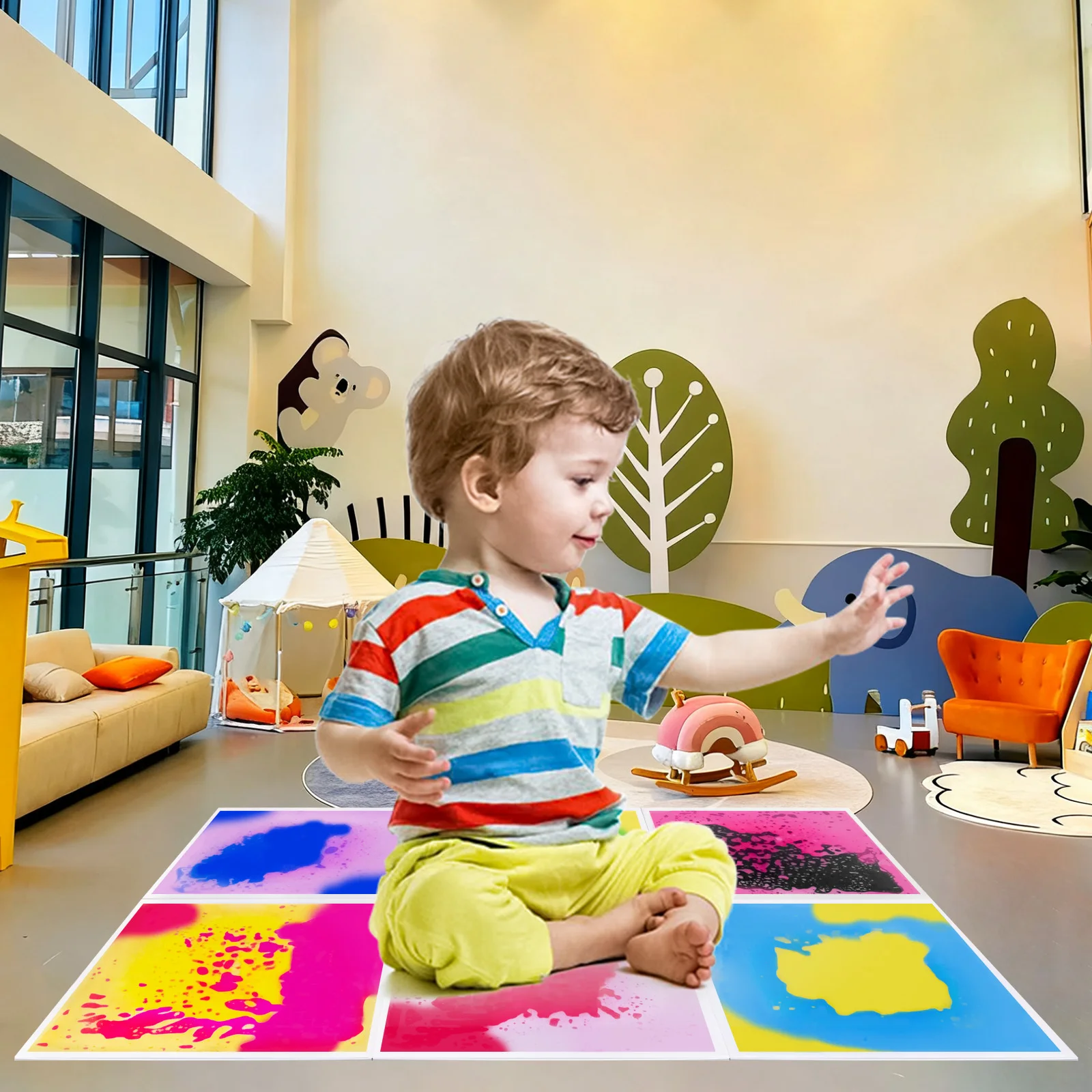 

Kids Sensory Play Mat - Interactive Sensory Feet Tiles And Touch Tiles for Enhanced Play And Development
