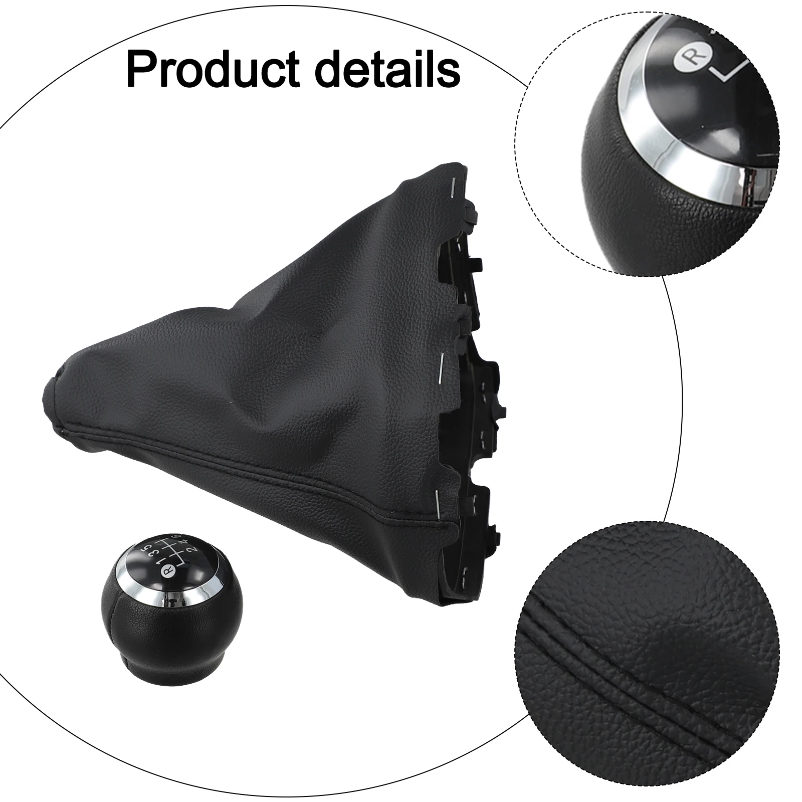 Robust PU Leather 6 Speed Gear Shift Knob Dust Cover for Toyota For AURIS E18 and For Corolla Effortless Installation