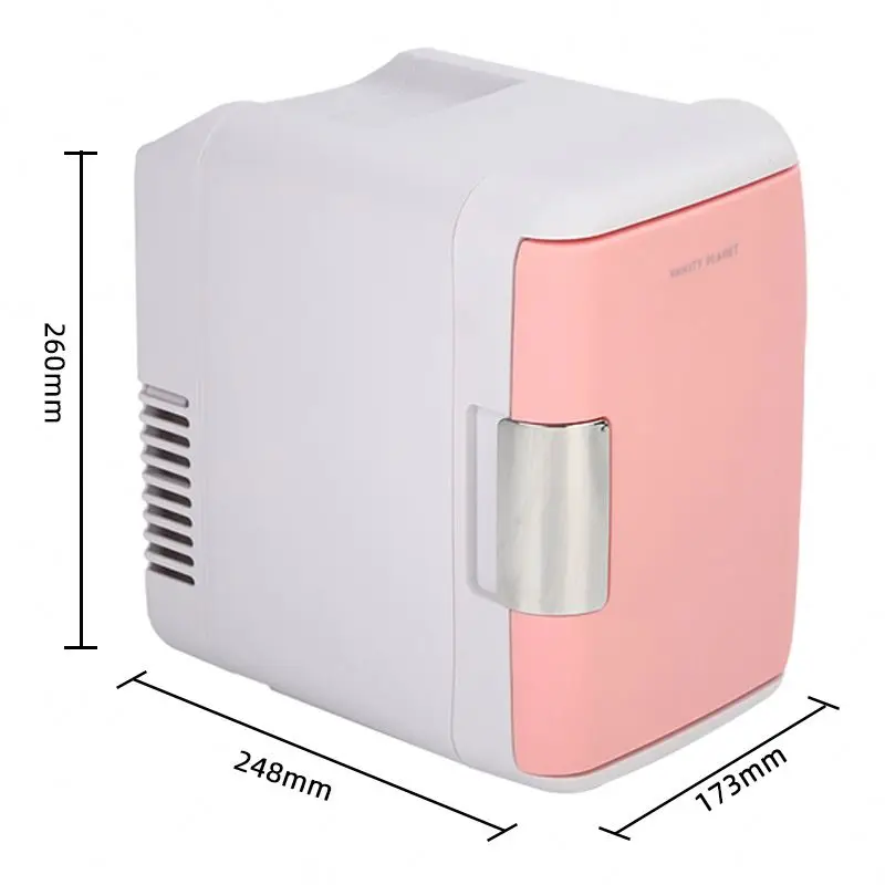 Smart Library Transparent 12 Volt Small Size Personal Makeup Display Mini Bar Fridge Refrigerator For care