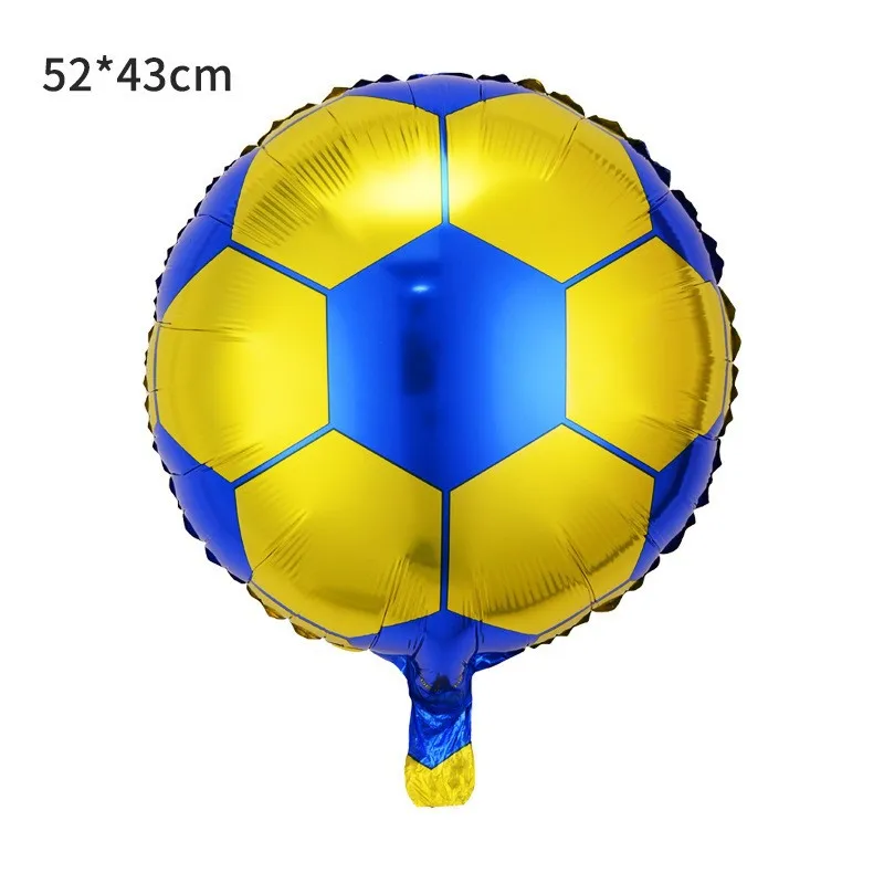 18 Inch Black White Football Basketball Rugby Aluminum Film Balloon Baby Children Birthday Party Soccer Sports Champion Gift