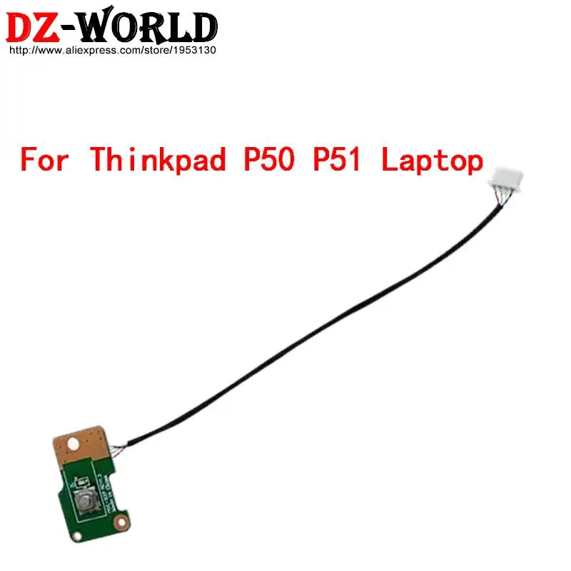 BP500 Power Button Switch Subcard Board and Cable for Lenovo Thinkpad P50 P51 Laptop  DC02001XH00