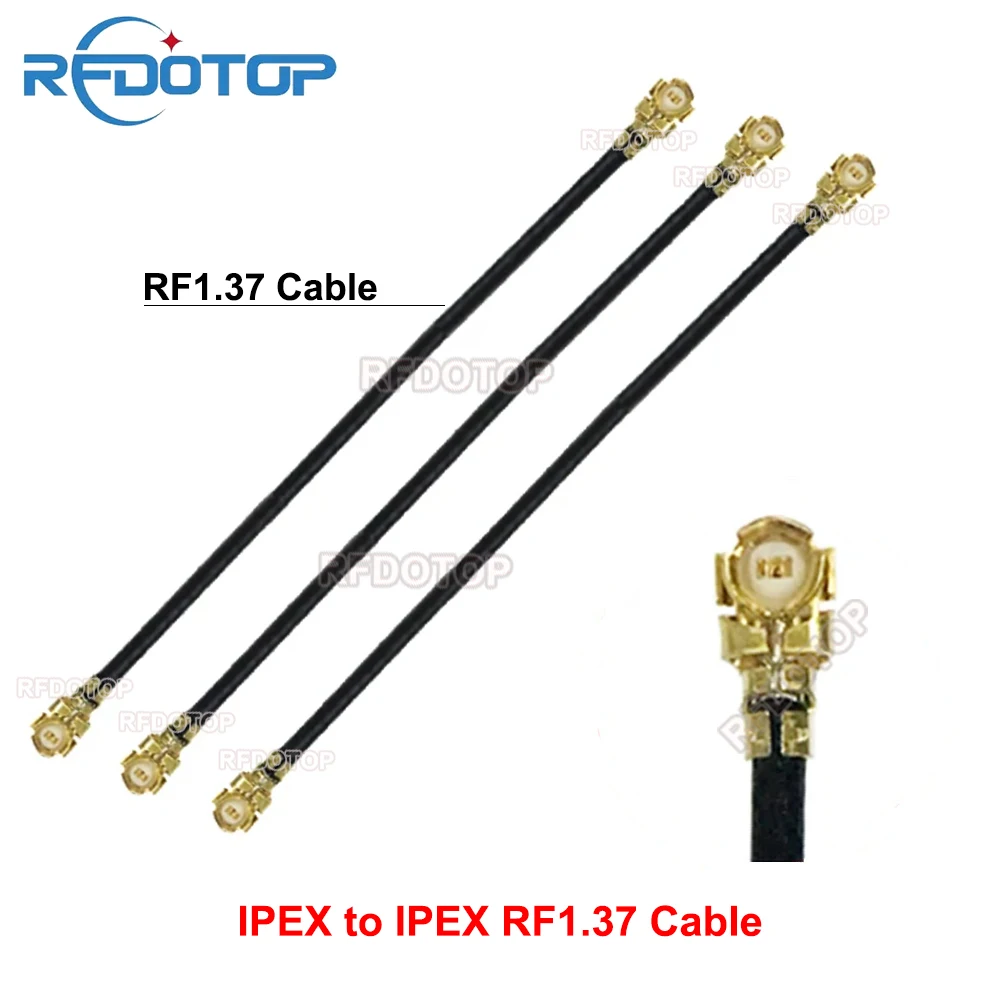 10PCS uFL/IPX1/IPEX1-Compatible to uFL Female Connector RF1.37 Cable Extension Pigtail Router 3G 4G Modem Wifi Antenna RF Jumper