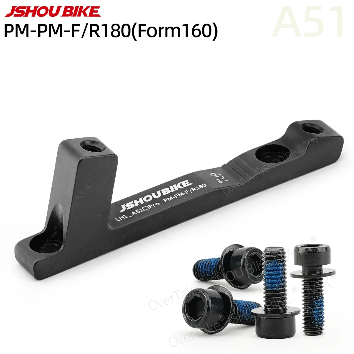 

JSHOUBIKE 1/2/4/10/20PCS MTB Disc Brake Caliper Mount Adapter Fork and Frame PM From 160mm TO 180mm Rotor MTB bike Accessories