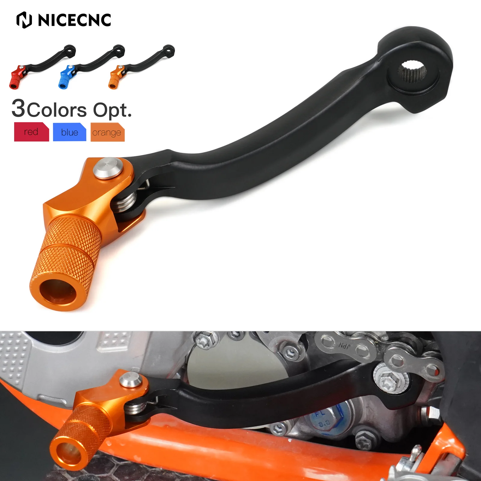 

For KTM EXC 300 EXC-F 350 SX F 125 450 2004-2023 690 Enduro R 14-18 Husqvarna 701 GasGas EC 300 CNC Forged Gear Shift Lever Tip