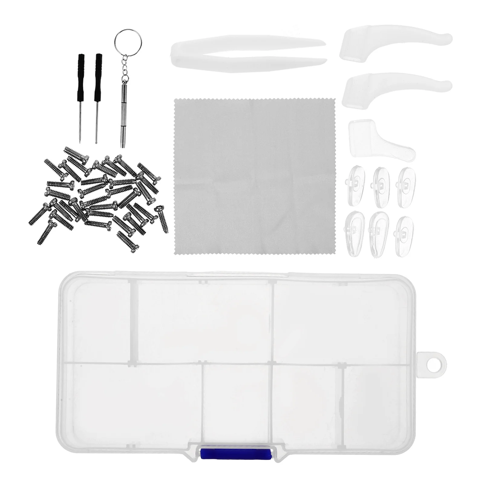 

1 Set Eyeglass Repair Kit Assorted Screws Nose Pads Precision Screwdriver Tools For Glasses Sunglasses Small Screwdriver Kit