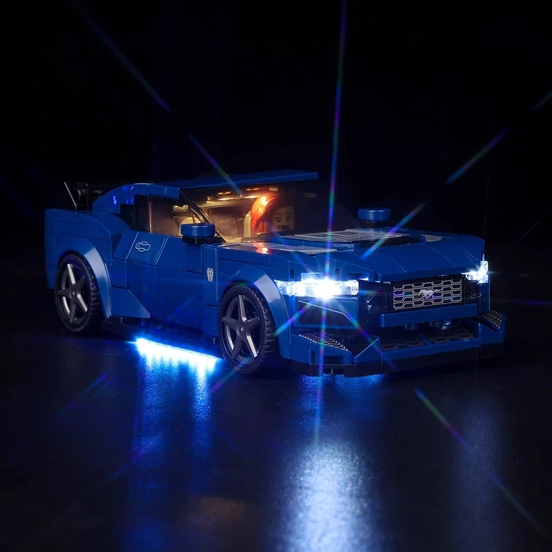 

No Model LED Lighting Set Suitable for LEGO Ford Mustang Dark Horse Sports Car 76920(Excluding Building Blocks)