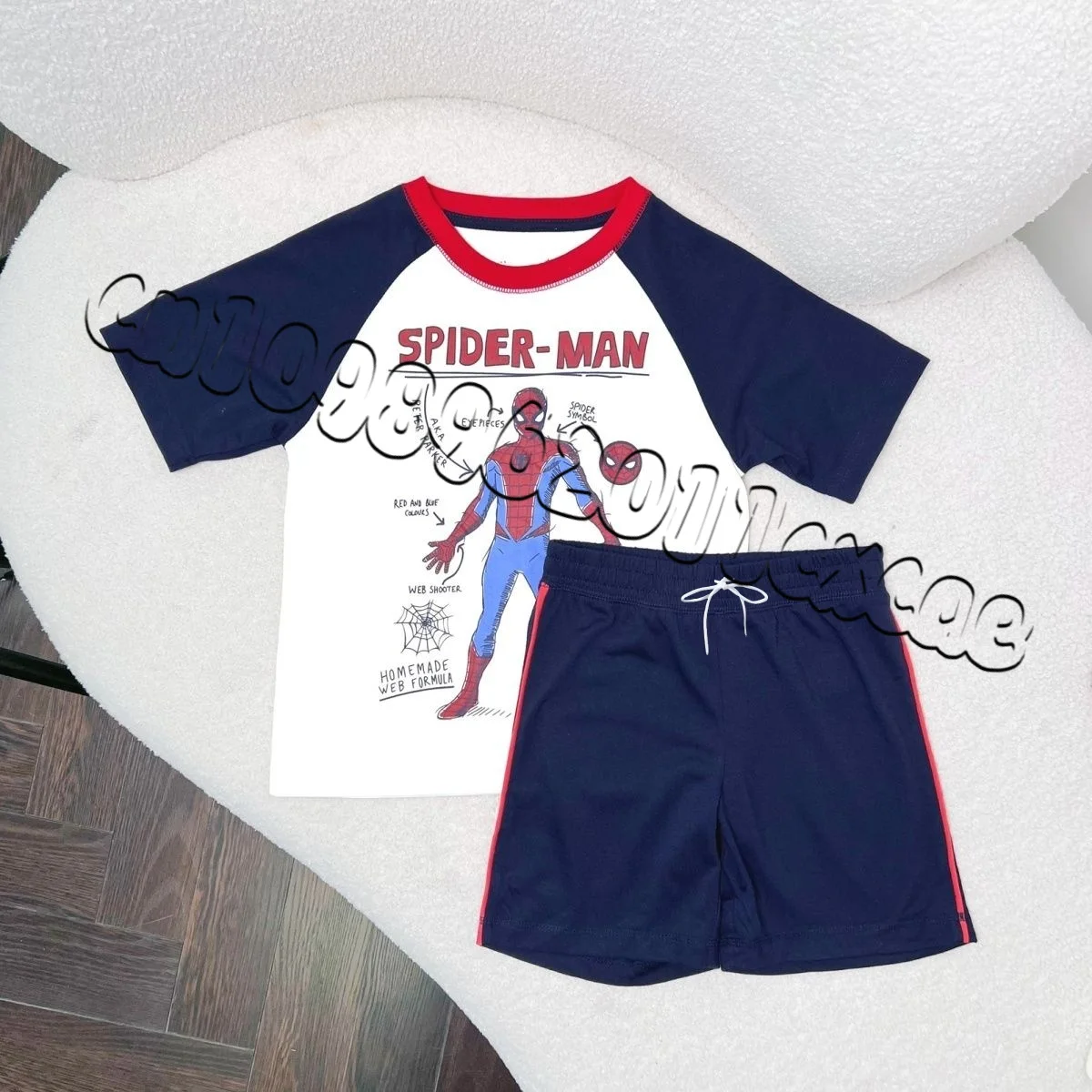 

25/26 летний комплект шорт с короткими рукавами и 3D принтом «Человек-паук», быстросохнущий стиль больших размеров, впитывающий пот