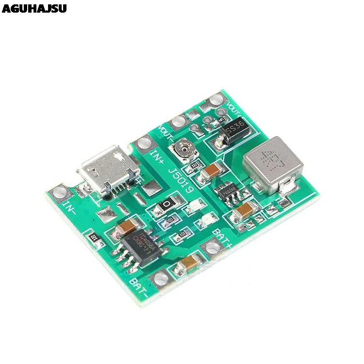 3.7V 9V 5V 2A Adjustable Step Up 18650 Lithium Battery Charging Discharge Integrated Module