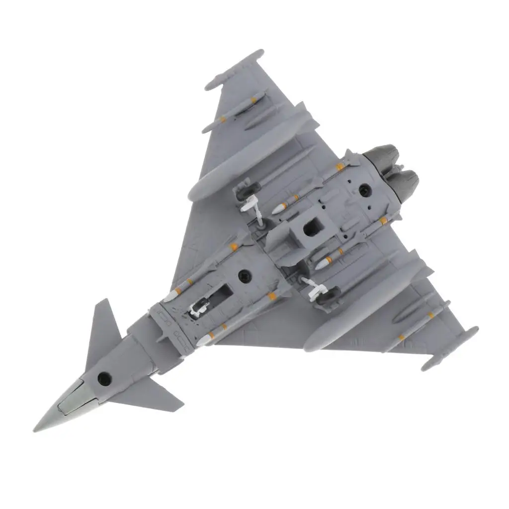 1/100 Scale EF-2000 Fighter Display Model - Metal Mini with Stand