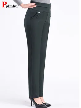 Oversize 5xl Frühling Sommer Bleistift Hosen Frauen Hohe Taille Vintage Pantalones Casual Mütter Jogginghose Baggy Gerade Hosen Neue