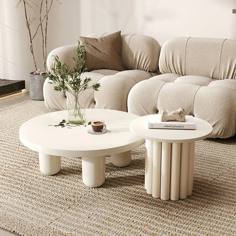 Ästhetische japanische Couchtische, kleine süße glamouröse Holz-Couchtische, rund, minimalistisch, Mesas De Centro Para Sala, Wohnmöbel