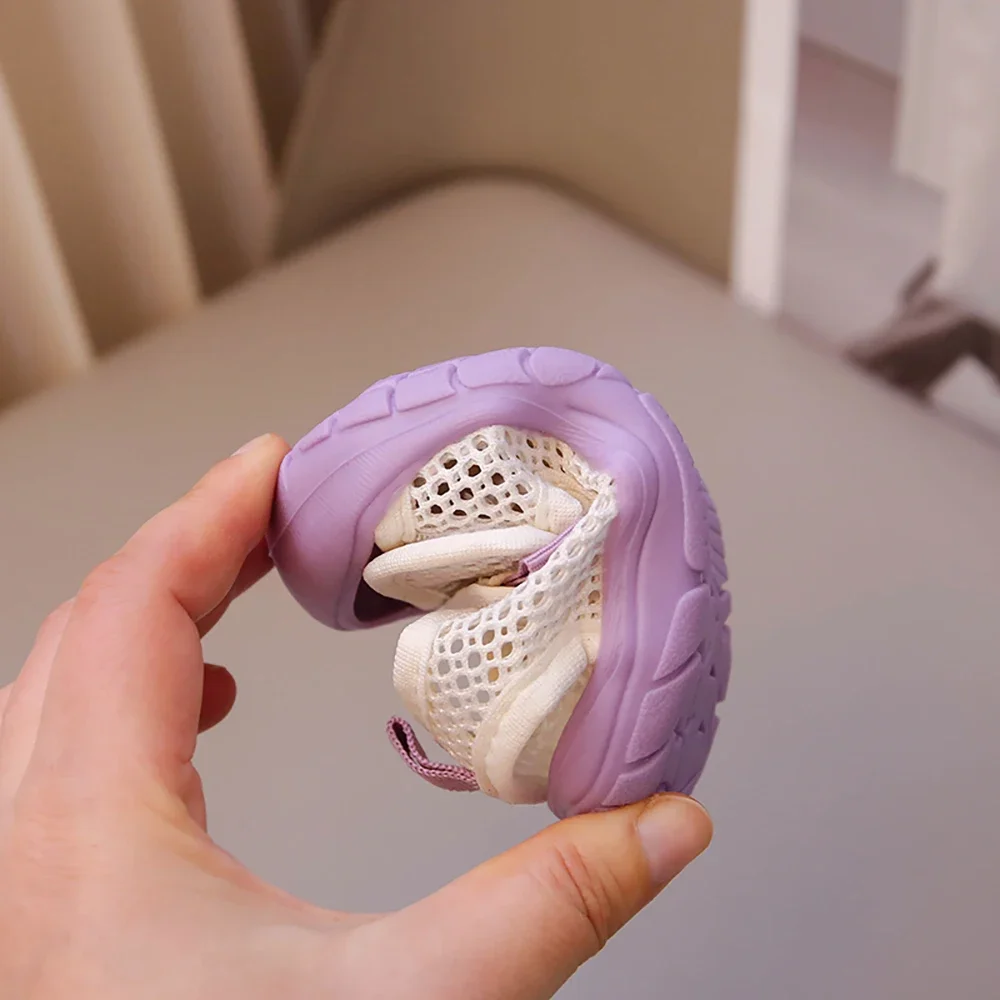 صنادل الصيف للأطفال الفتيات صنادل شاطئ الاطفال شبكة النسيج تنفس الرضع صنادل أطفال بيئة العمل لينة سوليد الصبي الفتاة #6