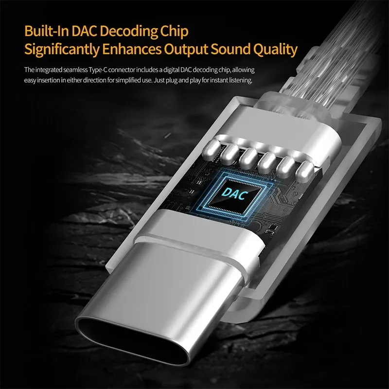 KZ Earphones Type-C 2PIN Cables Silver Plated Upgrade Cable USB C Headphones Wire For KZ DQ6 ZAX ZSX ZSN PRO ZS10PRO ZAR ZVX