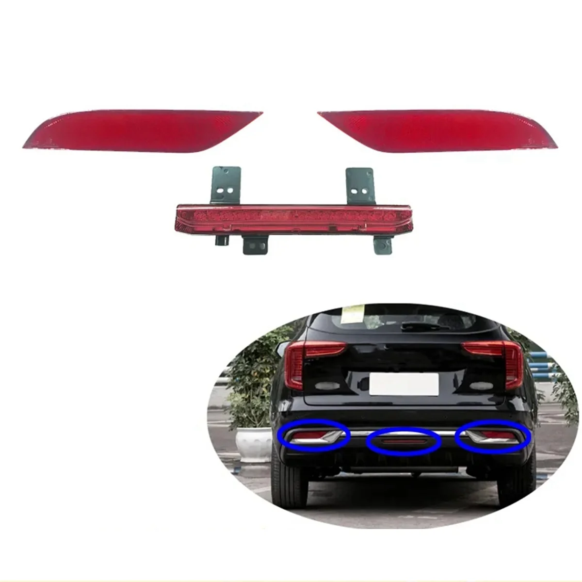 Rear Bumper Light for Great Wall Haval H6 3Rd Generation Fog Light Reverse Light Foglamp Signal Light Rear Brake Lamp image 6