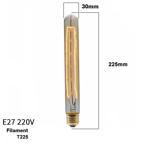 Dimbare Retro Edison Gloeilamp E27 40W 110V 220V Ampul Retro Lamp Gloeilamp Gloeidraad Vintage Decoratieve Licht lamp