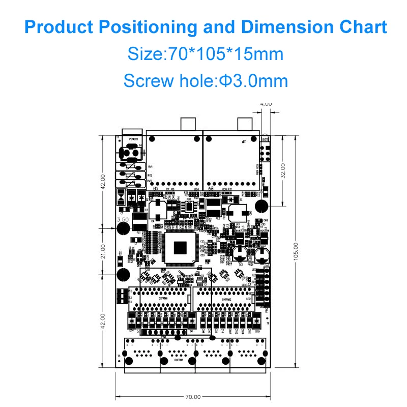 Industrial 2-Port Optical 4-Port Electrical Gigabit Single-Mode Single-Fiber Embedded Switch Module with 20km Reach - AB Series