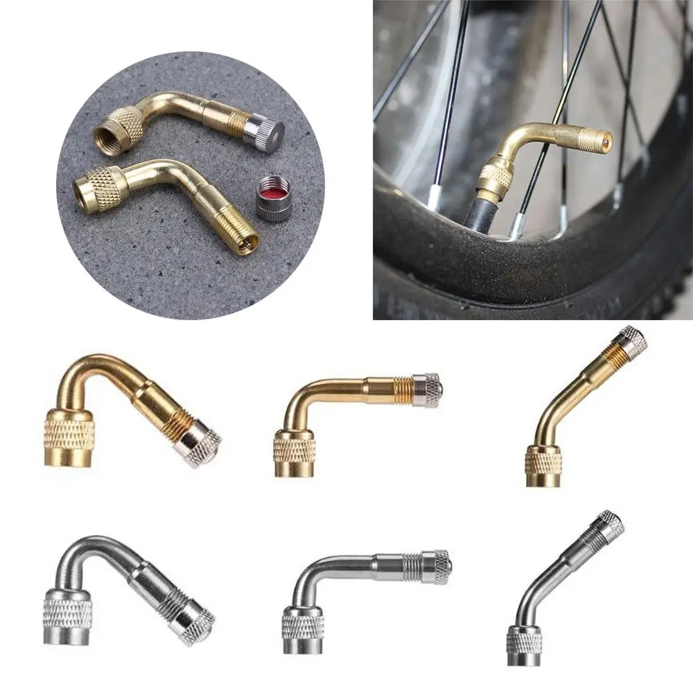 1pcs 45/90/135 Degree Angle Brass Air Tyre Valve Stem with Extension Adapter for Car Truck Motorcycle