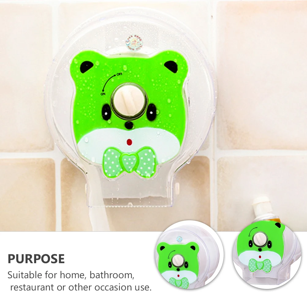 

Plastic Cartoon Toilet Paper Holder Blue Restroom Sucker Box Tissue Storage Shelf Bathroom Mounting Dispenser