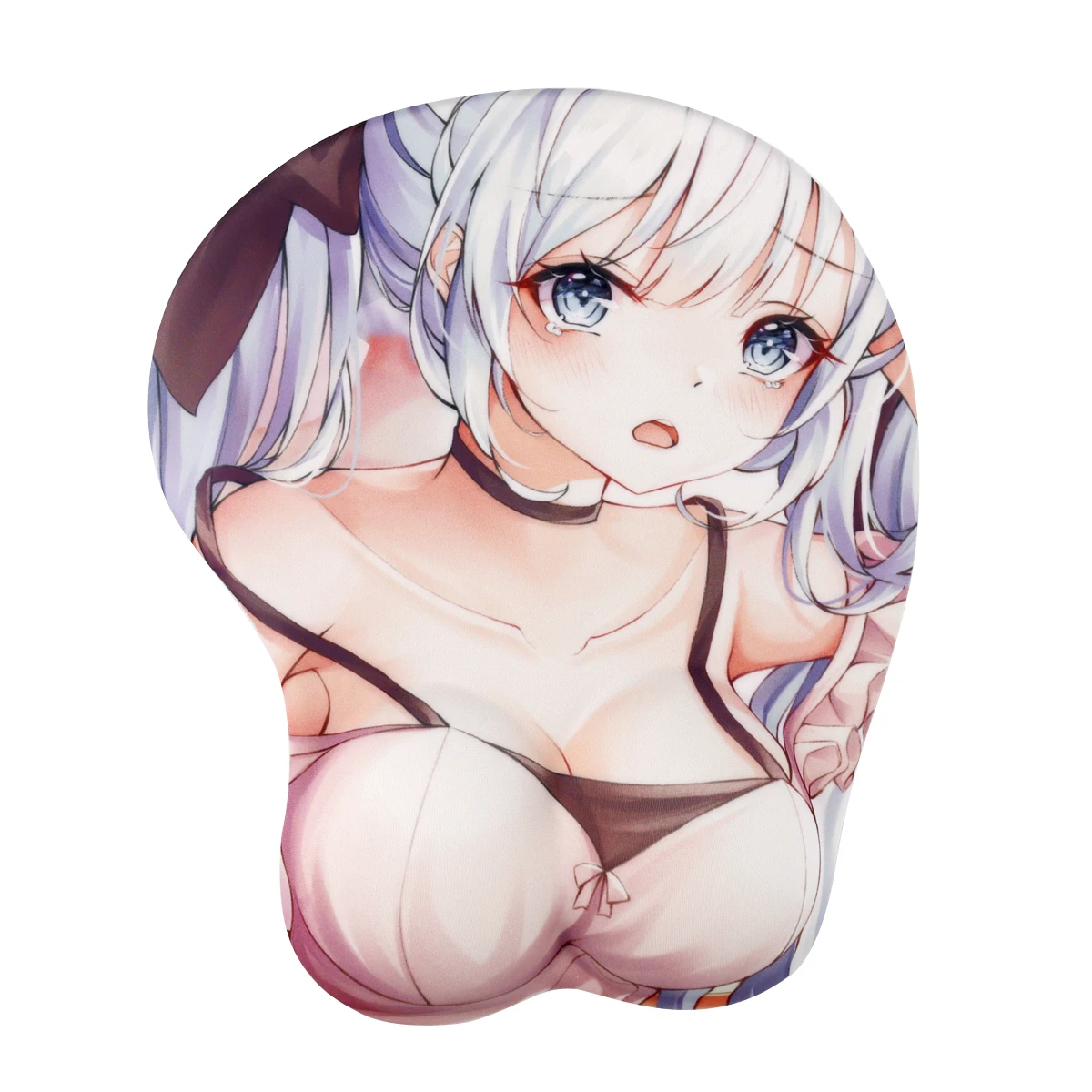 لوحة ماوس ثلاثية الأبعاد Gabinete Gamer Mousepad مسند المعصم لوحة المفاتيح الفئران سيليكون السجاد أنيمي هنتاي Alfombrilla De Raton لـ Valorant WOW