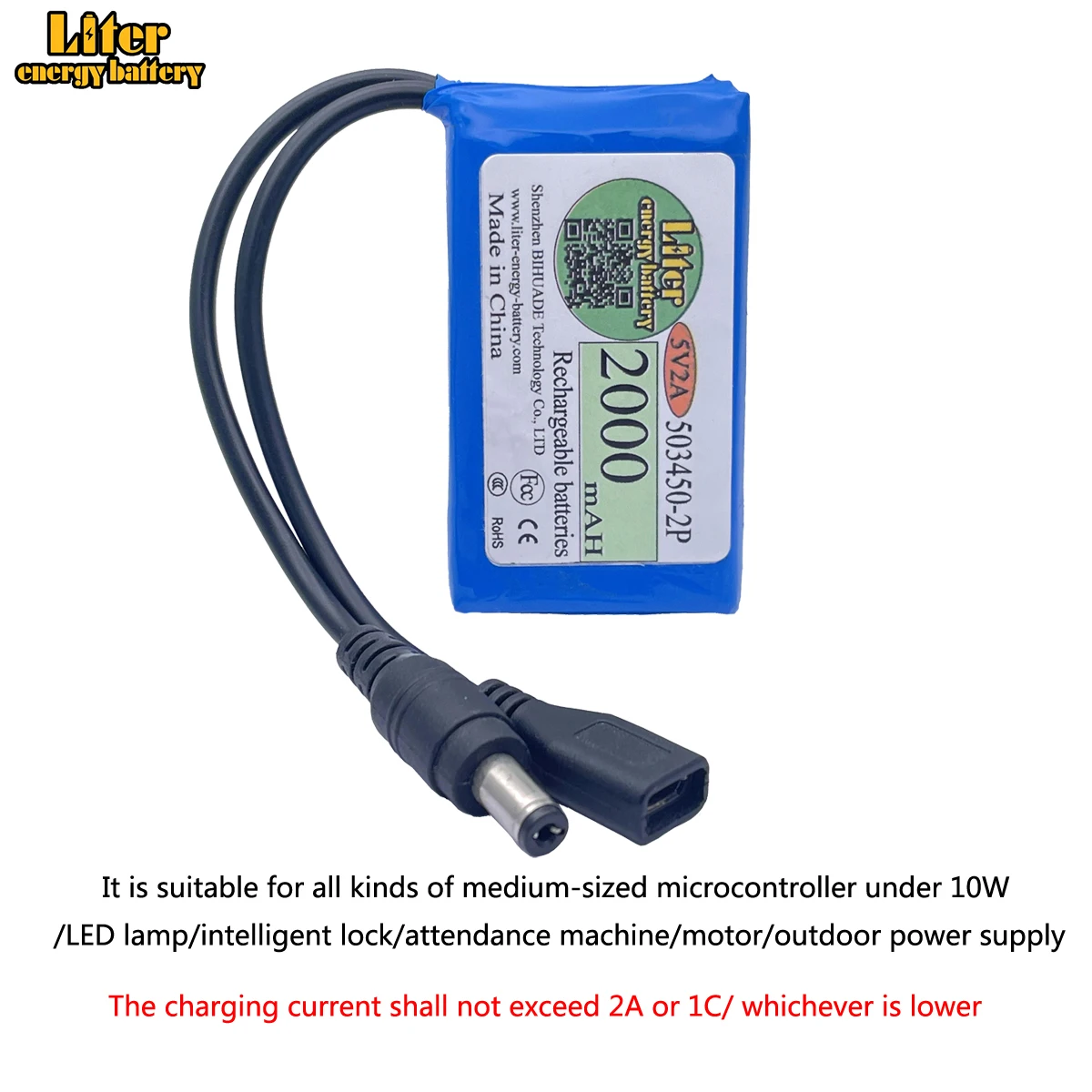 5V 2A 2000MAH 2500MAH 3600MAH 9000MAH 12000MAH Booster-Akku Kleiner Mikrocontroller Intelligentes Schloss LED-Lampen-Netzteil