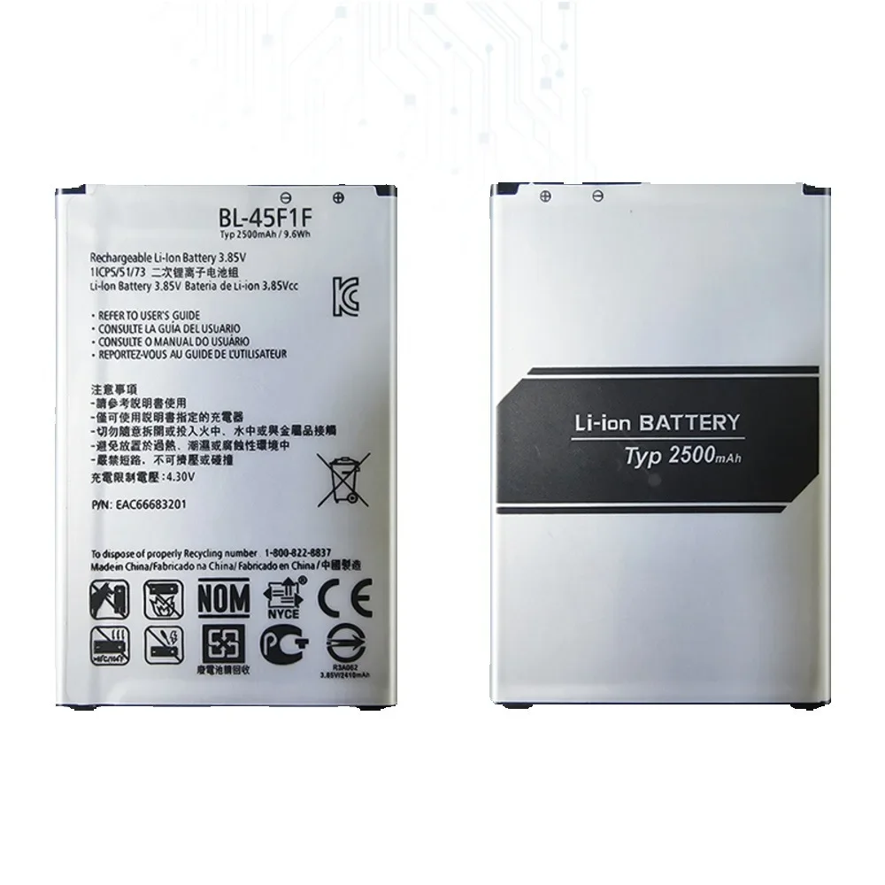 

BL-45F1F High Quality 2500mAh Battery For LG K9 K8 K4 K3 M160 MS210 X230K M160 X240K LV3 2017 Versio Mobile Phone Batteries