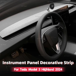 Per Tesla Model 3 Highland 2024 cruscotto Trim Center Console cruscotto adesivo copertura protettiva accessori interni auto