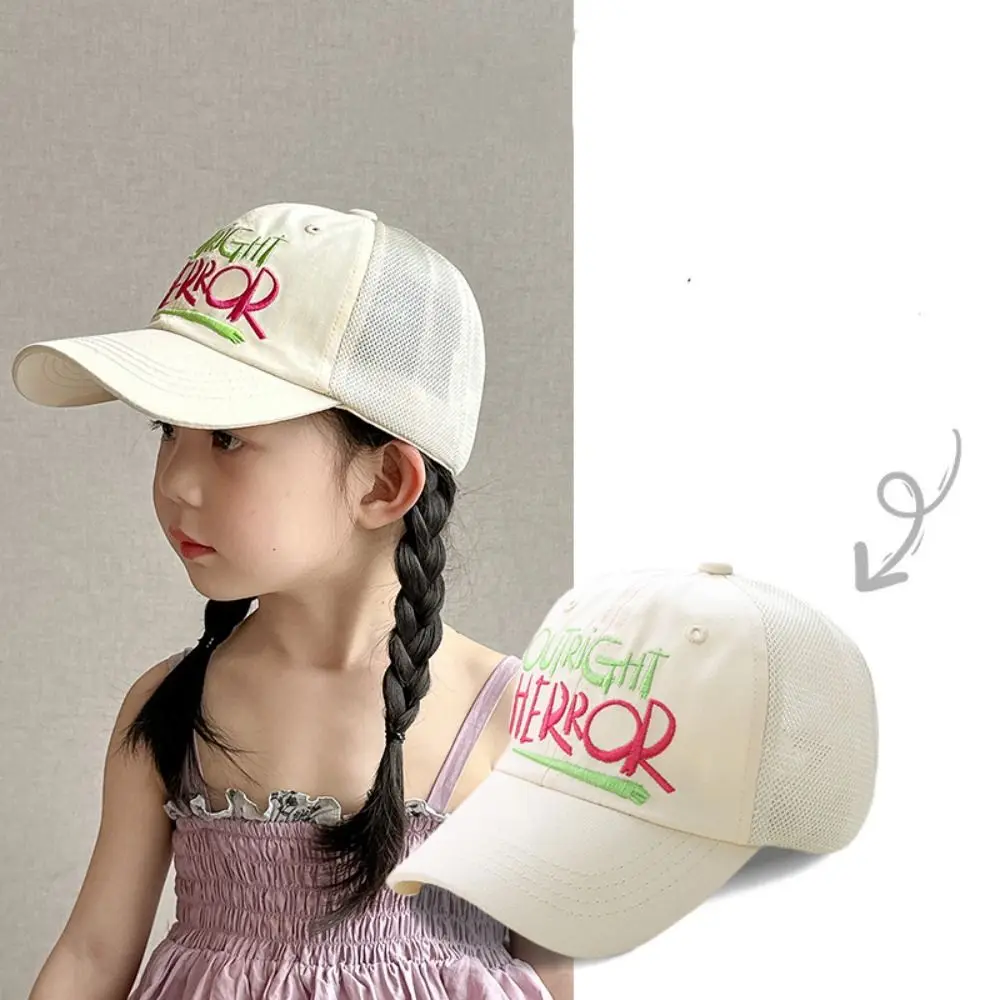 

Korean Style Children Candy Color Baseball Hat Quick-dry Anti-UV Kid Summer Sun Hat Tennis Hat Cute Girls Peaked Cap Boy/Girls