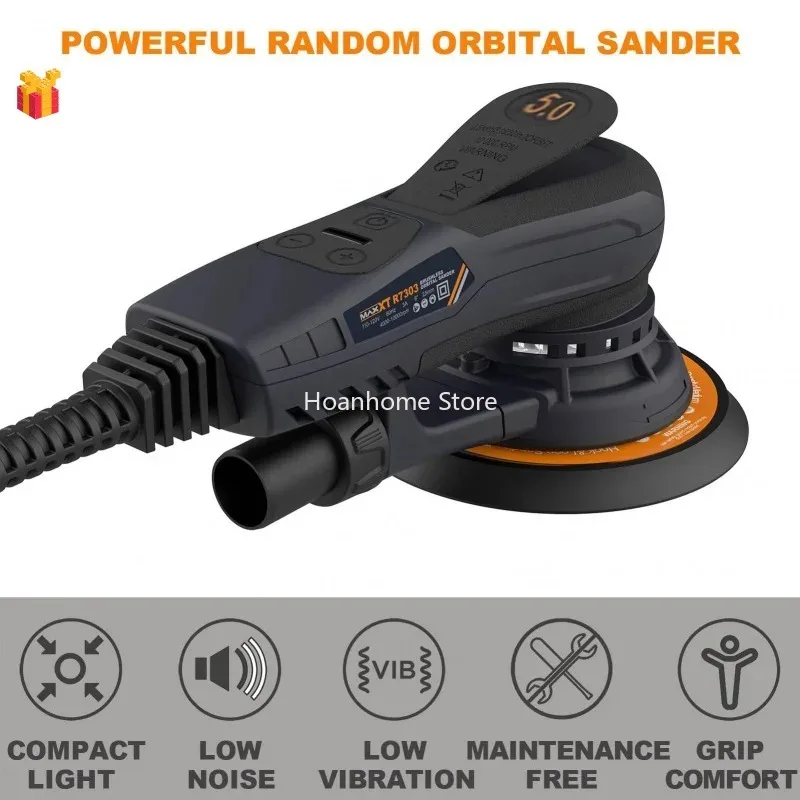 Lijadora eléctrica Orbital MAXXT, Lijadora de vacío Central, Motor sin escobillas, 6 pulgadas, 150mm