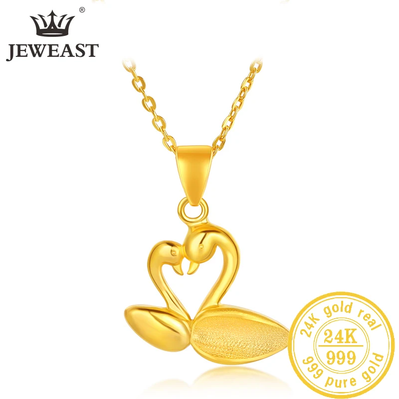 

JLZB 24K кулон из чистого золота Real AU 999 Solid Gold Charm красивые модные Classic вечерние Fine Jewelry Hot Sell New 2023