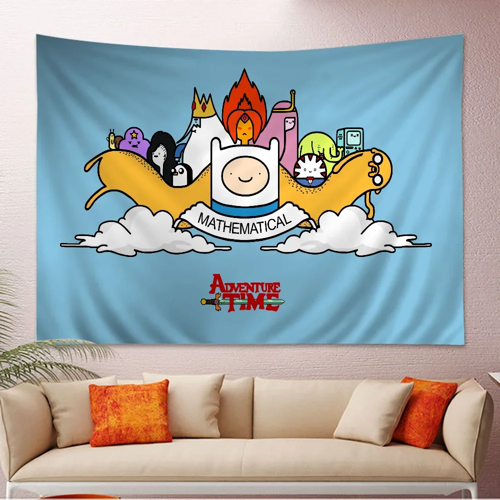 ADVENTURE TIME Tapestry Floor Mat Non-Slip Laundry Room Mat Laundry Decor Balcony Child Living Room Household Carpets