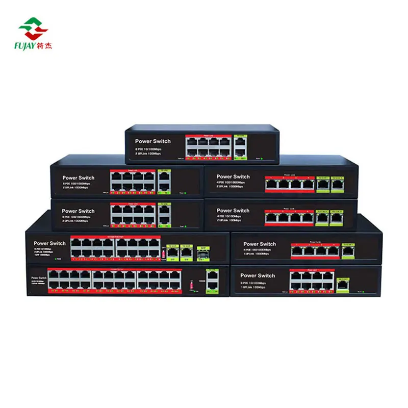 24V 4 Port 10/100M PoE + 2 Port 100M Ethernet Uplink poe switch