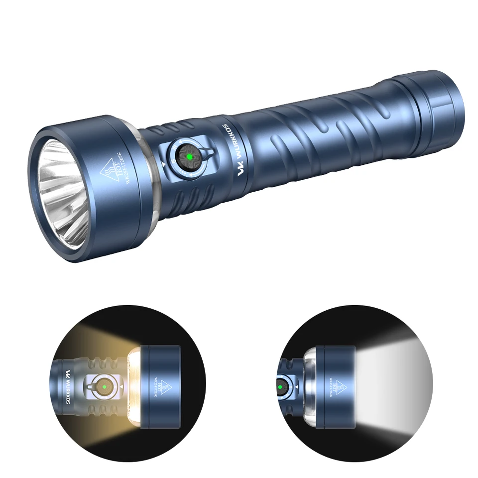 Wurkkos TS27 懐中電灯 845m ビーム距離 RGB 照明効果 逆充電機能