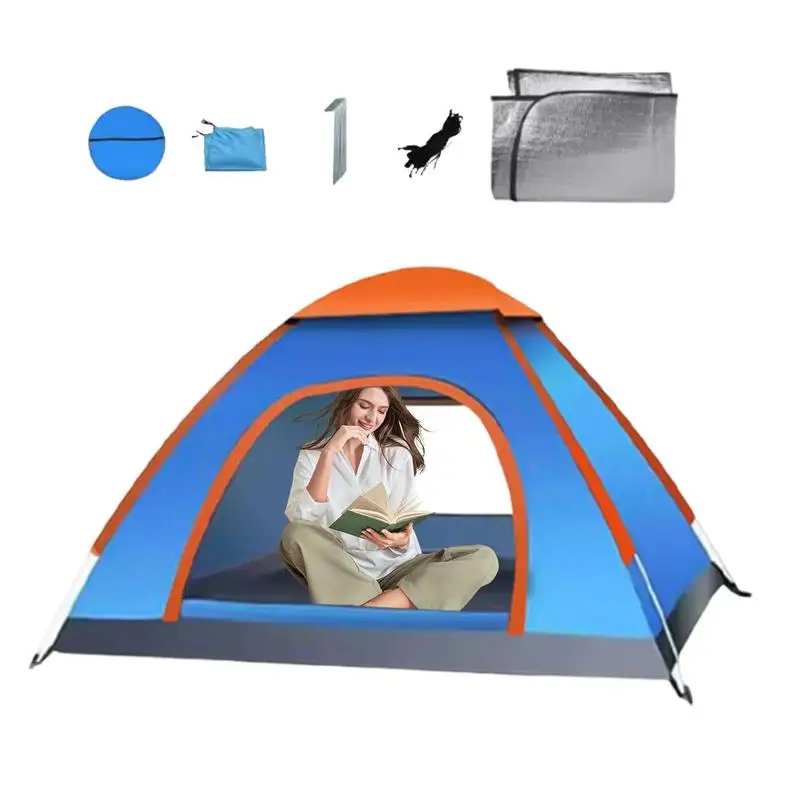 Automatic Tent Multifunctional Pop Up Tent Instant Easy Pop Up Tents for Camping Automatic Waterproof Family Camping Tent