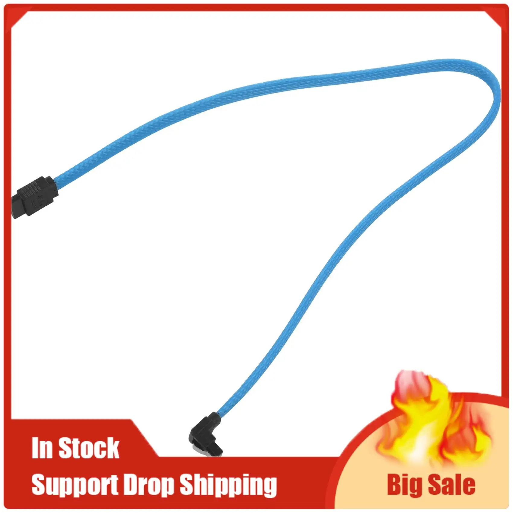 Лучшие предложения 50 см SATA 3.0 III SATA3 7-контактный кабель для передачи данных 6 Гбит/с SSD Кабели для передачи данных жесткого диска с нейлоновым рукавом Премиум-версия