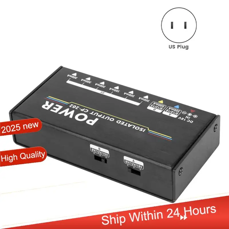 ~ 【A48T HOT】CP-202 مصدر طاقة بدواسة تأثير الجيتار 18 وات 8 منافذ إخراج عزل 9 فولت/12 فولت/15 فولت/18 فولت مصمم مع محول و10 كابل #2