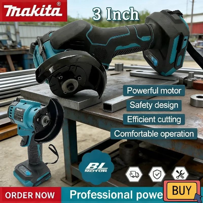 

Makita Cutting Circular Saw Power Tool Cordless Angle Grinder 3 Inch Angle Grinder Cordless 3 Inch Electirc CUT OFF Tool 18V