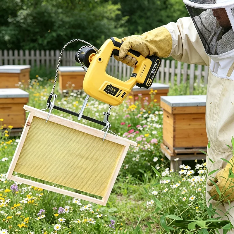 

Bee Frame Shaking Machine Rechargeable Bee shaker Machine Electric Vibrating Honey Machine Beekeeping Removal Vibrating Machine