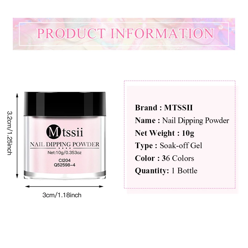 10PCS/Set Dip Nails Powder Kit 10ml Nude PInk Red Chrome Nail Powder with Base Top Coat Activator Nail Brush for French Nail view 6
