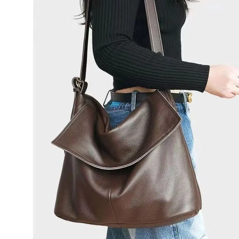 Female Hobos Shoulder Bags Large Capacity Crossbody Bag Big Stylsih Tote Bag Ladies Soft Leather Messenger Bags Travelling Bag