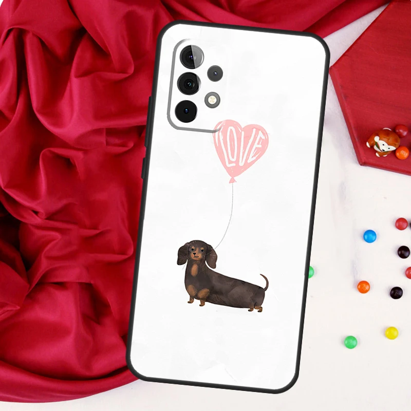 Dachshund Dog Case For Samsung Galaxy A54 A34 A14 A53 A52 A51 A71 A13 A23 A33 A73 A12 A22 A32 Cover Funda