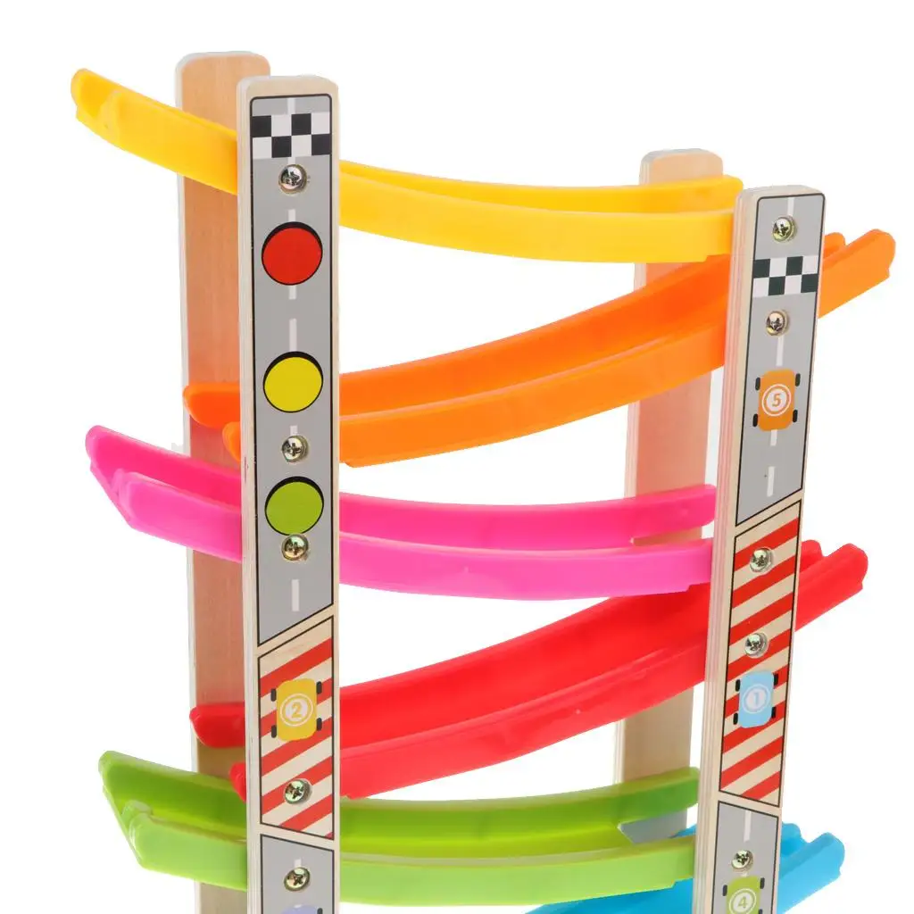 Colorful Ramp Track & Racing Car Playset Educational Developmental Game Gift